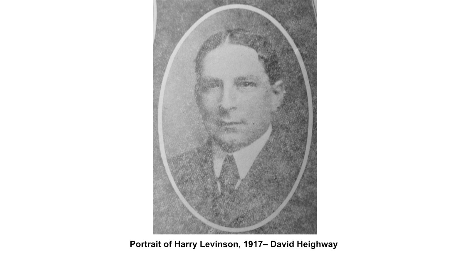 Portrait of Harry Levinson, 1917– David Heighway